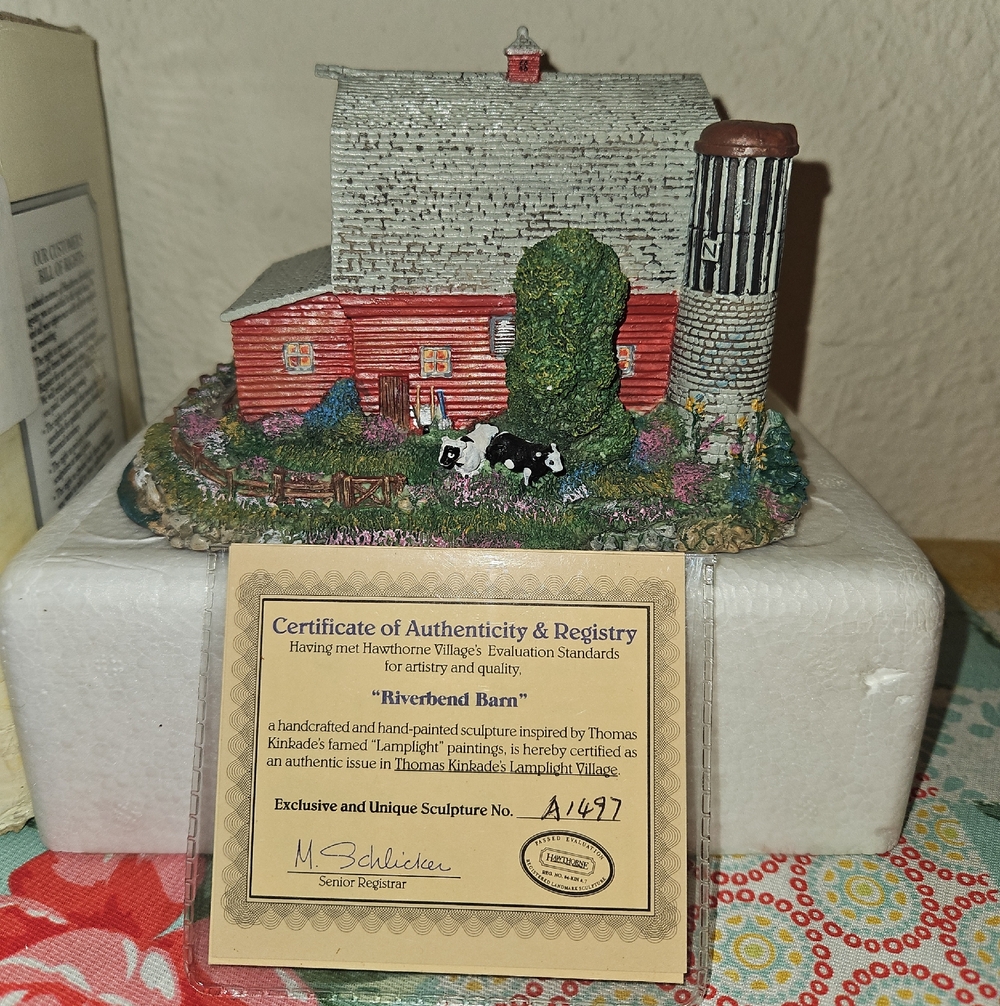 Hawthorne "Riverbend Barn" Village Accessory Decor
